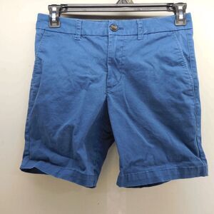Ben Sherman Mens Shorts 30W 7L Regular Fit Stretch Chino Flat Front Ensign‎ Blue